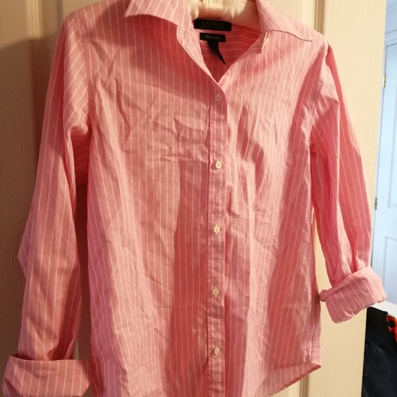 Ralph Lauren pink striped shirt - Picture 2 of 3